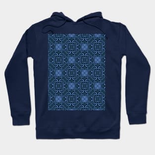 Silver blue ornament Hoodie